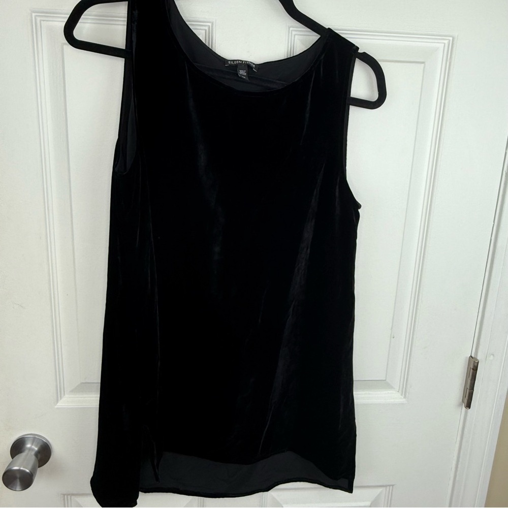 Eileen Fisher Black Velvet Tank Top